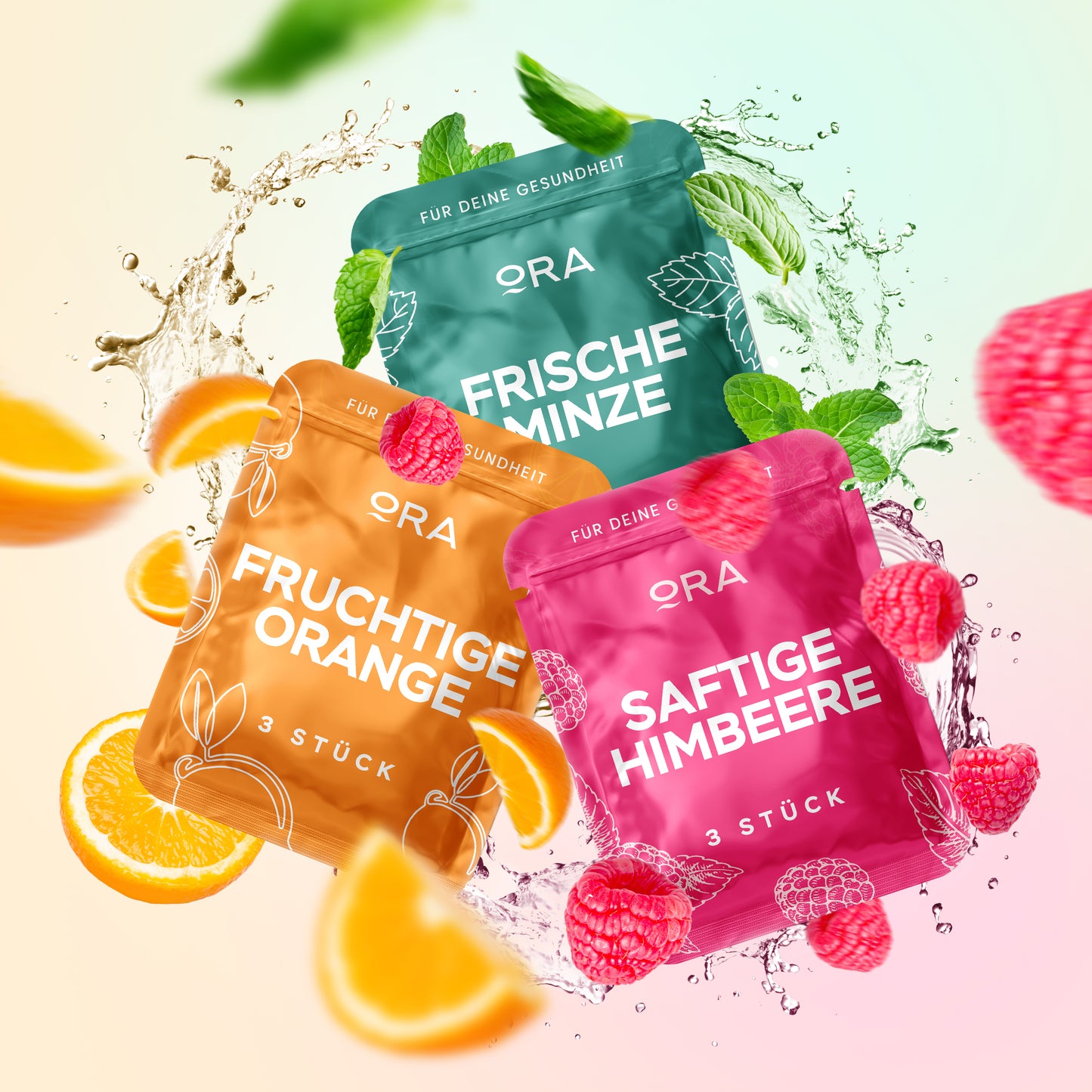 3er Set (Minze, Orange, Himbeere)